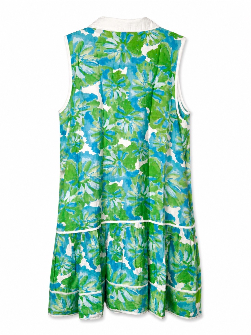 🌺 Entro Floral Sleeveless Button-Front Dress - Picture 4 of 4